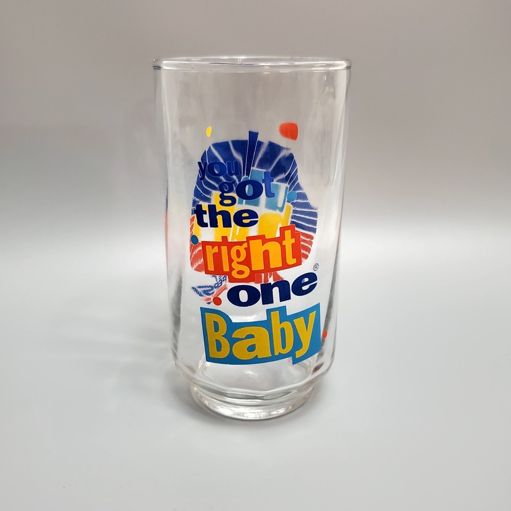 Vintage~DIET PEPSI~Glass "You Got The Right One Baby, Uh‎ Huh" Ray Charles Promo